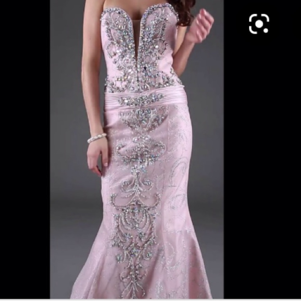 NWT JOVANI 💫 strapless mermaid dress blush